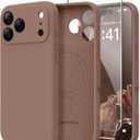 Magnetic for iPhone 17 Pro Max Case, Compatible with MagSafe, [Full Camera Protection][Screen Protector] Silicone Shockproof Protective Phone Case for iPhone 17 Pro Max 6.9", Brown