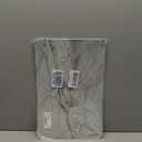 GENNISSY Marble Placemats Washable for Dining Table Set of 6 Thin Environmental Table Mats Wipeable Easy Clean for Kitchen Dinner Party (White Marble)