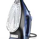 Sundu Steam Iron for Clothes with Rapid Heating Ceramic Coated Soleplate, 1500W with Precise Thermostat Dial, Self-Cleaning, Auto-Off, 15.21oz Water Tank for Home Clothes Ironing Use, Blue