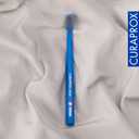 Curaprox CS 12460 Velvet Soft Toothbrush Sensitive Gum Care | Ultra-Gentle Cleaning with 12,460 Filaments | Single Pack, Royal Blue-Grey