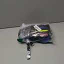 SATINIOR 2 Pairs Kids Waterproof Winter Snow Gloves Ski Gloves for Boy Girl Outdoor Warm Thickening Snowboar (6-10 Years, Black, Blue)