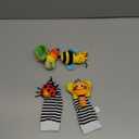 Infinno Baby Wrist Rattle Socks and Foot Finder Set, Perfect Baby Toys for 0-12 Months Newborn Boys and Girls As Shower Gifts, Garden Bug Series