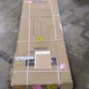 44-48 W x 76 H Frameless Sliding Shower Door, 5/16" (8mm) SGCC Tempered Clear Glass with Easy-to-Clean Coating, Matte Black