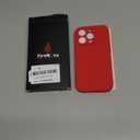 FireNova Designed for iPhone 15 Pro Case, Silicone Upgraded [Camera Protection] Phone Case with [2 Screen Protectors], Soft Anti-Scratch Microfiber Lining Inside, 6.1 inch, Deep Red