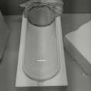 13"x 6" Glass Display Dome Cloche with Black Wood Base for Gold Rose Display, Antique Collectibles,Figurine,Decorative Showcase Display