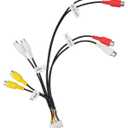RCA Harness Cable Connector Adapter for Stereo Radio, Fits for Alpine ILXW650 ILX-W650 ILX-W650E ILXW650E, Replace E2703004590