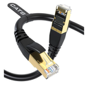 DbillionDa Cat 8 Ethernet Cable 40Gbps 2000MHz, 6FT Heavy-Duty for Indoor/Outdoor Use, High-Speed Wired Internet Cable, Gold-Plated RJ45, Weatherproof & UV Resistant for Gaming, PC, Router, Modem