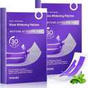 2PCS Purple Teeth Whitening Strips, Enamel Safe for Sensitive Tooth, Coffee & Smoking Deep Stain Power Removal, Residue-Free Non-Slip, Professional Treatments(14Pairs)