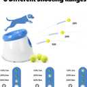 Pet Prime Automatic Dog Ball Thrower Launcher for Small and Medium Dogs, Interative Dog Fetch Machine with 3 Tennis Balls (2'') for Indoor/Outdoor Throwing Game Launch Distance 10-30ft
