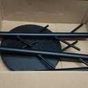 Yoobure Coat Rack Freestanding with Natural Marble Base - Coat Tree with 8 Hooks Heavy Duty Coat Hanger Stand, Metal Coat Rack Stand for Jacket, Hat, Clothes & Bag, Hall Tree Hat Rack for Entryway (Black)