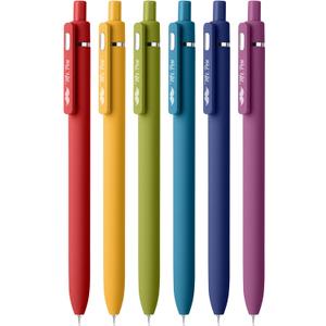 Mr. Pen- Retractable Gel Pens for Journaling, 6 Pack, 0.5 mm Black Ink, Vintage Barrels, Smooth Writing Aesthetic Pens for Women