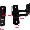 2 x 90 Degree Locking Privacy Lock Sliding barn Door Latch Right Angle Door Clasp cam Lock