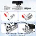 PWACCS Ball Valve Pressure Washer, 3/8" Quick Connect Stainless Steel Shut Off Valve for Power Washer Hose, 5000 PSI