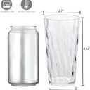 Unbreakable Plastic Drinking Glassesset of 8, shatterproof drinking cups, plastic glass cups, 10 ozplastic Tumbler Cups, Dishwasher Safe (transparent)