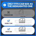 Tyger Auto Rear Under Seat Storage Box Compatible with 2019-2026 Chevy Silverado GMC Sierra 1500; 2020-2026 2500 3500HD Double & Crew Cab, Custom-Fit Cargo Organizer Console | TG-CB5C8838