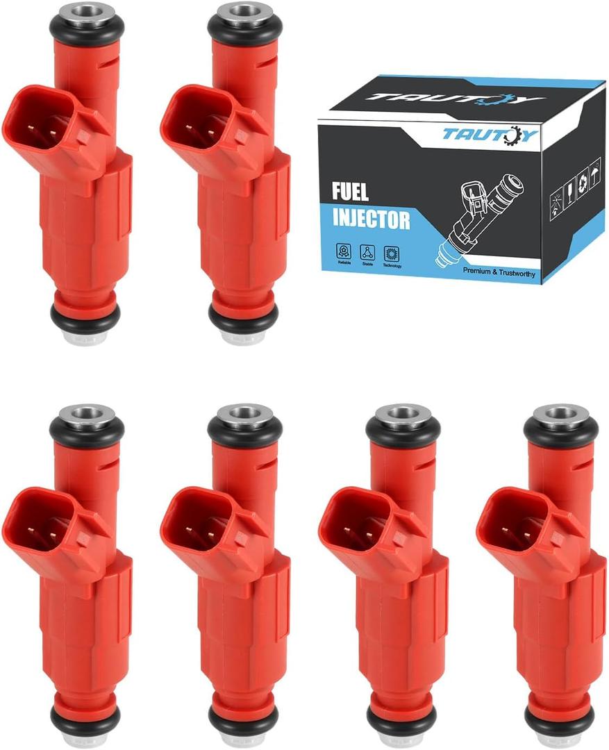 TAUTOY 0280156161 Upgraded fuel injector 6PCS For Dodge Dakota Ram 1500, For Jeep Grand Cherokee Wrangler Liberty, For Ford Escape Mustang Windstar,For Mercury Mariner 3.0L 3.7L 3.8L 3.9L 4.0L,FJ462