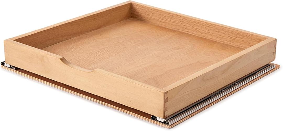 Pull Out Cabinet Drawers - Pre-Assembled with Soft Close Slides, Solid Beechwood, Easy Installation (23'W x 21'D)