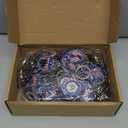 Sureio 120 Pcs Veterans Day Keychain Gifts Bulk - Thank You for Your Service Patriotic USA Military Retirement Appreciation Keychain Favors