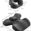 Prone Massage Pillow, a Chest and face Support Sleep Pillow, is Suitable for Massage, SPA and Sleep. Face Down for Eye Surgery After Surgery for Sleeping (Dark Grey)