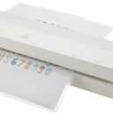 Amazon Basics 12-Inch Thermal Laminator Machine, 1 Min Fast Warm-Up, for Documents Photos, Home/Office/School Use, 20 Pouches Included, White