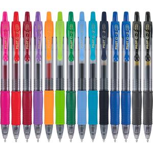 Pilot G2 Premium Gel Ink Pens, Bold Point (1.0mm), Assorted Colors, 14 Count (12765)