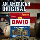 DAVID SEEDS Roasted and Salted Original Jumbo Sunflower Seeds, Keto Friendly, 5.25 Oz, 12 Pack
