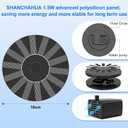 Solar Fountain, 1.5W Solar Bird Bath Fountains Pump Floating Solar Powered Water Fountain with 6 Nozzles and Fixer, Solar Fountain for Bird Bath, Outdoors, Garden, Pond, Pool