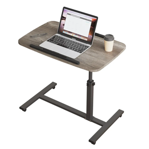 Adjustable Overbed Bedside Table with Wheels Hospital Bed Table Portable Computer Stands Movable Desk Computer Table for Bed Laptop Stand for Couch