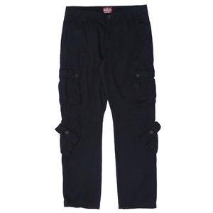 Matchstick Utility Military Cargo Pants Mens Size 38 Navy Blue Drawstring Combat, Size L/32