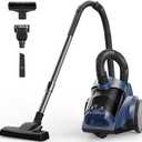 Sweepcent Canister Vacuum Cleaner 45KPa Power Bagless Canister Vacuums for Home with 5 Tools 4.5QT Dust Cup Double HEPA Filter Lightweight Multi-Surface Vacuum Cleaners for Carpet Hard Floor Pet Hair