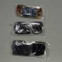 3 Pairs Oversized Square Sunglasses for Women Big Large Wide Vintage Shades for Men Unisex (Black, Mixed Color, Champagne With Brown)