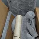 PEQULTI Cat Tree Tower for Indoor Cats with Private Cozy Cat Condo, Natural Sisal Scratching Posts and Plush Pom-pom for Small Cats (27 inch Sleeping Tree, Grey)