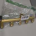 Garden Hose Splitter, 3/4 Rust and Freeze Resistant Outdoor Hose Manifold with 5 green Extra Long Handles Faucet Adapter-Heavy Duty Brass 5-Way Valve