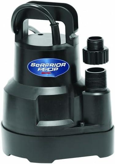 Superior Pump 91016 Thermoplastic Oil-free Utility Pump, 1/6 HP, Black