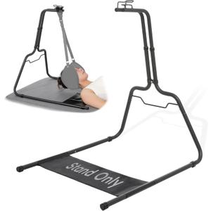 Neck Stretcher Hammock Stand for Neck Decompression, Cervical Traction Device Stand Steel Heavy Duty, Neck Decompressor Neck Stretching Strap Stand Frame for Neck Tension Relief, Stand Only