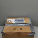 Globe Electric 67135 72" Torchiere Floor Lamp and Adjustable Reading Light, Matte Black, Frosted Shade, Dual Rotary Switch, 3-Step Dimming, Modern Lighting for Living Room or Office