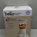 bella 10 Speed Countertop Blender, Juicer & Smoothie Maker, Fits-anywhere Kitchenware, Slim Flip & Store Design, Dishwasher Safe 48oz Capacity Pitcher & Lid, Stainless Steel Blade, 450 Watt, Oatmilk (6 Cup)