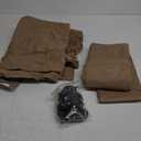 100% Blackout Curtains 84 Inch Length 2 Panels Set Farmhouse Style for Bedroom Windows/Living Room Thermal Insulated Neutral Boho Drapes Linen Blend Chocolate RustBrown 7ft Long Hook Belt Pleated