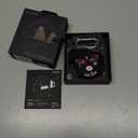 Aulumu A39 Geometric AirPods Pro 3 Case with Lock | Protective Cover with Nylon Buckle | Alloy Armour | Compatible with Apple AirPods Pro 3rd Generation Case (2025) - Transparent Gray (Translucent Grey)