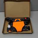 PHOEPET No Pull Dog Harness Medium Reflective Front Clip Vest with Handle,Adjustable 2 Metal Rings 3 Buckles,[Easy to Put on & Take Off](M, Orange)