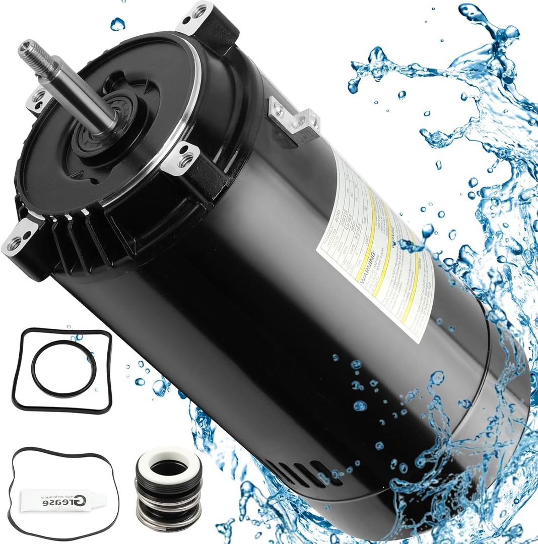 UST1152 Pool Pump Motor 1.5 HP 56J Frame 115/230V 3450 RPM Single Speed Replacement for A.O. Smith Century, Hayward SP2610X15, AST165, B229