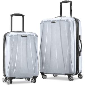 Samsonite Centric 2 Hardside Expandable Luggage with Spinner Wheels, Silver, 2-Piece Set (20/24)