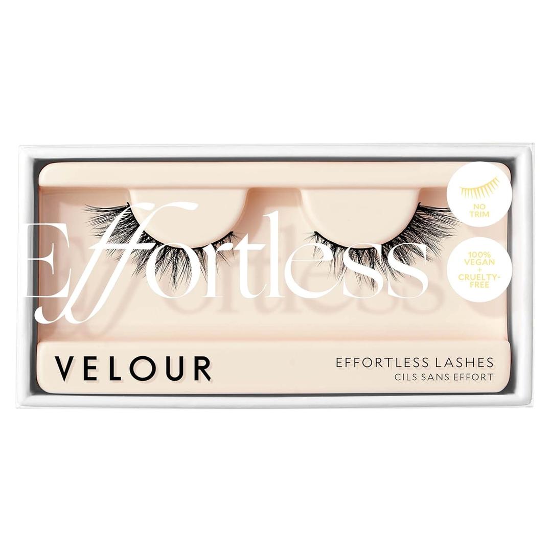 Velour Effortless Lashes, Natural Looking False Eyelashes, Fluffy & Lightweight No Trim Eyelashes, Reusable Fake Lashes For All Eye Shapes, Vegan & Cruelty-Free, Lash Glue not Included (Would I Lie?)