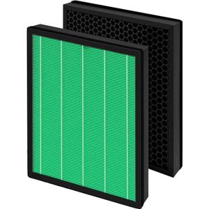 Airmega Max2 300 Filter Replacement, Compatible with Coway AIRMEGA Max2 300/300S Air Purifiers, True HEPA & Activated Carbon Filter, Part#AP-1515-FP, 1Set