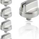 Allstare Stainless Steel WB03X29300 Stove knobs Replacement Parts for GE Stove Parts JGP3030SL1SS JGP3036SLSS Burner Knobs Metal GE Gas Range Stove Control Knobs Cooktop Knobs 5 Pcs