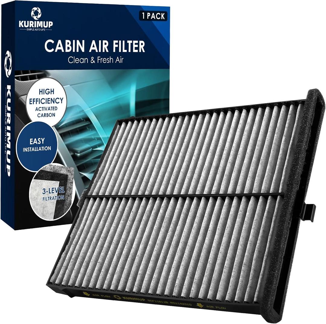 KURIMUP Premium Cabin Air Filter with Activated Carbon, Replacement for CF11811, Fit for Mazda 3 (2014-2018)/6 (2014-2021)/CX5