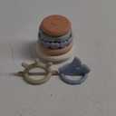 Moonkie Stacks of Circles Soft Teething Toy | Educational Learning Baby Toy | Stacking Ring Toys for Babies Boy and Girl | 7 Piece Teethers Set (multicolored)