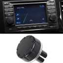 Radio Knob Button Volume Stereo Tuner, Stereo Audio Volume Radio Tuner Control Switch Knob Ring for Nissan for Qashqai for Juke for X-Trail for Note and for Micra models (Injection molding process)