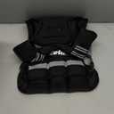 ZELUS Weighted Vest for Men and Women | 4-10lb/11-20lb/20-32lb Vest with 6 Ironsand Weights for Home Workouts | Adjustable Body Weight Vest Exercise Set for Cardio and Strength Training (Black)