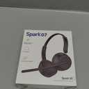 Wireless Headset with Mic for Work, Bluetooth 5.4 Headphones with AI Noise-Canceling Mic for Clear Calls, Wireless Headsets with Mic Mute & USB A/C Dongle for PC, Computer, Laptop, Black